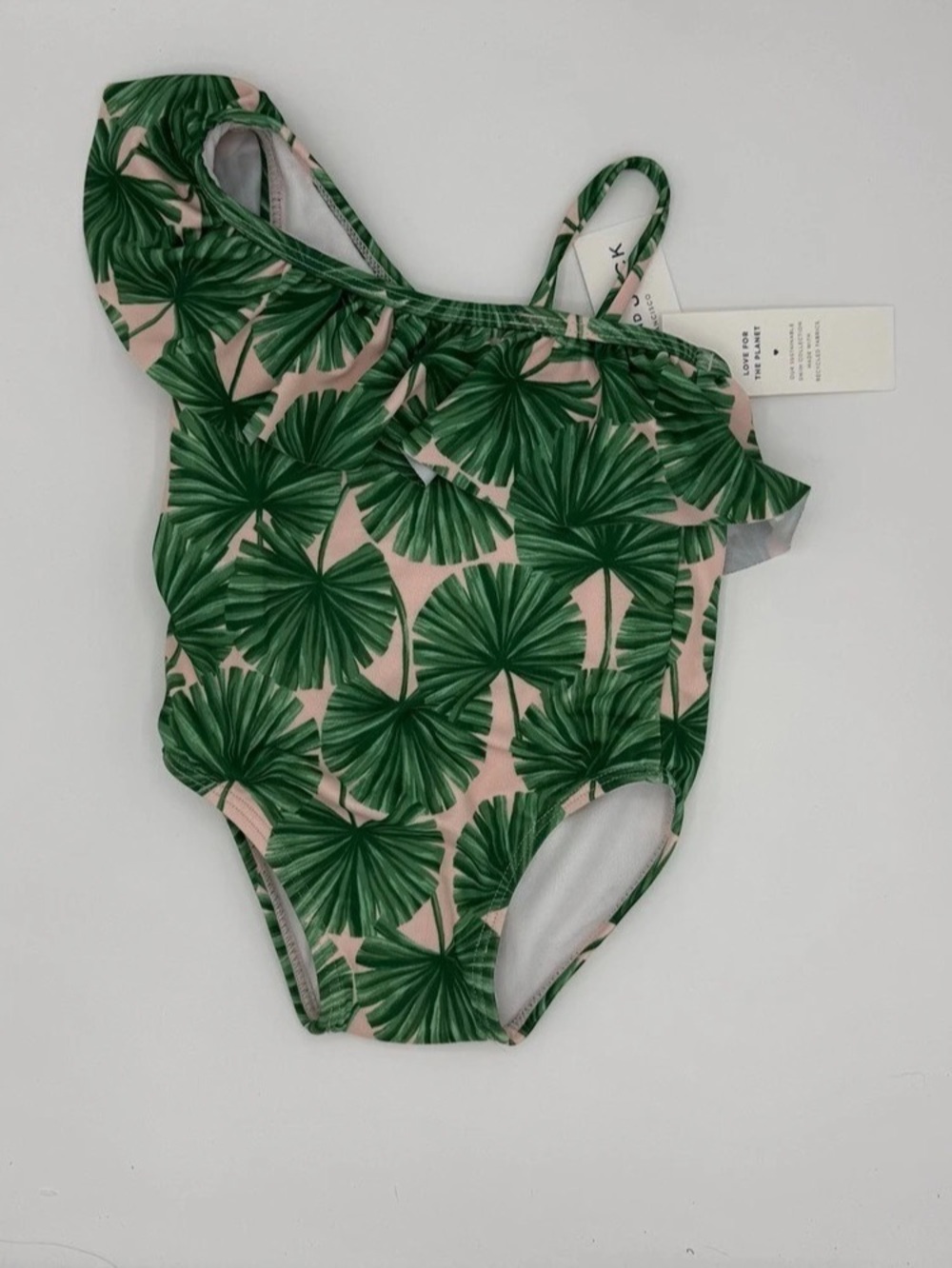 Janie and Jack Floral One Piece in Green & Pink Size 12-18M NWT